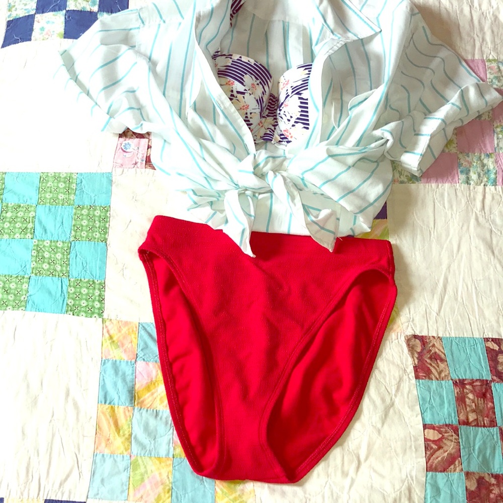 VTG High waist High hip swim bottoms